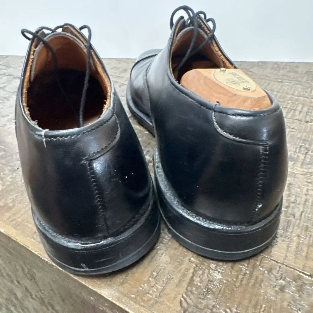Allen Edmonds Park Avenue Leather Cap Toe Dress Shoes Size 7.5 C Black Made USA